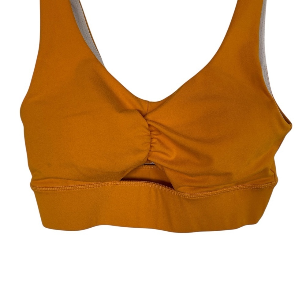 Ethos~Sports Bra~Cut Out Back~Yellow~EUC